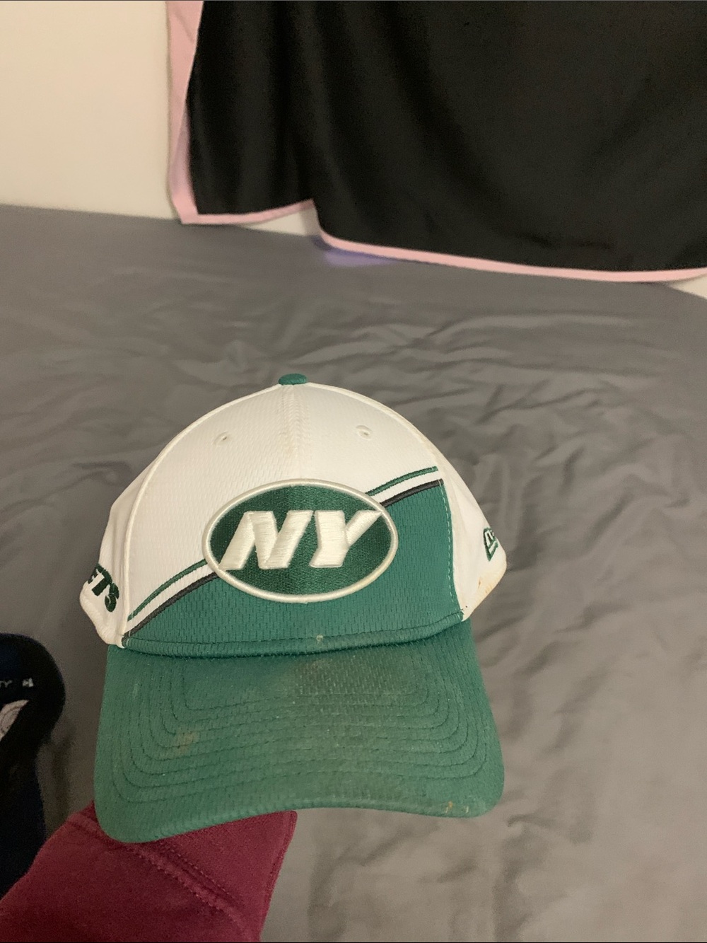 New Era White and Green NY Kids Baseball Cap